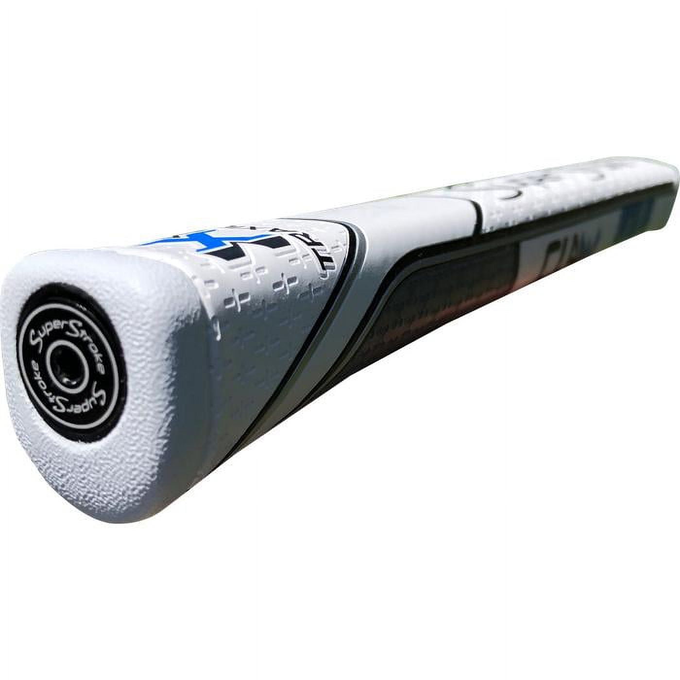 SuperStroke Traxion Claw® Golf Putter Grip, White/Red (Claw® 1.0) | Advanced Surface Texture that Improves Feedback and Tack | Minimize Grip Pressure with a Unique Parallel Design | Tech-Port