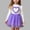Purple, variant on Kids Girl Outfit Set: Red 2 Piece Heart Top & Tutu Skirt for Kids Girls, Valentine's Day Party Dress & Play Clothes 9M-5T,Size 18-24 M