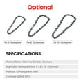 thumbnail image 2 of Chain For 10-Inch Guideplate Electric Chainsaw Universal Chains Replacement Accessories, 2 of 7