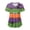 Green, variant on Halloween Scrub Tops Women Cute Ghosts Print V-Neck Short Sleeve Nurse Shirts Medical Uniforms with Pockets (Gold, XXL)