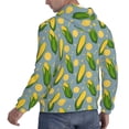 thumbnail image 6 of Lsque Corn On The Leaves Pattern Casual Men's Hoodie,Hooded Sweatshirt with Kangaroo Pocket,Pullover Hoodie-Medium, 6 of 7