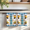 thumbnail image 7 of Yellow Truck Kitchen Towels Set of 4, Stars Navy Blue Checkered Modern Art Absorbent Dish Towels for Kitchen, Microfiber Hand Towel, Quick Drying Tea Towel for Cleaning Decorative Dishcloths, 7 of 7