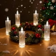 thumbnail image 1 of 8PC LED Crystal Candle Lights - Flameless Pillar Set, 1 of 6