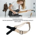 thumbnail image 4 of Guitar Strap, Multifunctional Widened Adjustable Electric Guitar Shoulder Strap Replacement Parts For Acoustic Bass, 4 of 8