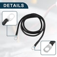 thumbnail image 4 of Car Marine Battery Inverter Cable 5/16"-3/8" 4ft Battery Copper Wire Black, 4 of 7