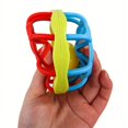 thumbnail image 3 of Interactive Rubber Dog Chew Ball - Dental Health & Teeth Cleaning Toy With Bell For Medium Breeds, 3 of 5