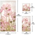 thumbnail image 2 of Coolnut 3 PCS Towel Cosmos Colorful Flower Cotton Bath Towel Set (1 Bath Towel, 1 Hand Towel, 1 Washcloth) for Bathroom, Super Soft and Quick Dry Towels, 2 of 6