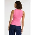 thumbnail image 3 of Free Assembly Women’s Scallop Trim Sleeveless Sweater, Lightweight, Sizes XS-XXXL, 3 of 5
