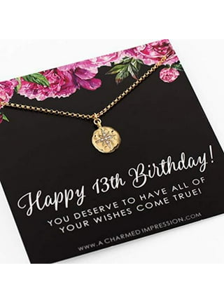Anavia Happy 10th Birthday Pearl Necklace Card Gift, Tenth Birthday Necklace for Girl, Gift for 10 Year Old Girl Gifts, Double Digits Birthday -[White