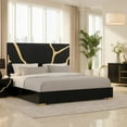 thumbnail image 7 of Goldie King Size Bed-Gold and Black Contemporary Bed-Solid Wood, 7 of 7