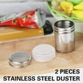 thumbnail image 2 of DEELLEEO 2 PCS Powder Sugar Shaker Duster, Stainless Steel Powder Sugar Shaker with Lid, Sifter For Cinnamon Sugar Pepper Powder Cocoa Flour, 2 of 6