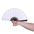 thumbnail image 2 of CSChome Handheld Fan Elegant Folding Chinese Style Hand Painting Lightweight DIY Photography Prop, 2 of 7