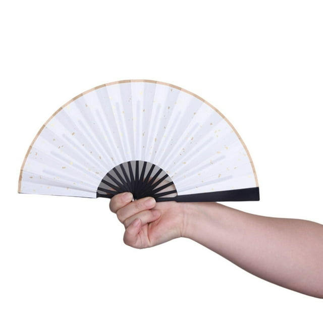 CSChome Handheld Fan Elegant Folding Chinese Style Hand Painting Lightweight DIY Photography Prop