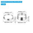 thumbnail image 2 of 18mm Tube OD 316 Stainless Steel Compression Tube Fitting Sleeve, 2 Pack Double Ferrule Ring Tubing, Silver, 2 of 5