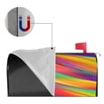 thumbnail image 4 of Bingfone Lines Multicolored Rainbow Magnetic Mailbox Cover Standard Size For Garden Yard Outdoor Decorations-25.5x21 In, 4 of 7