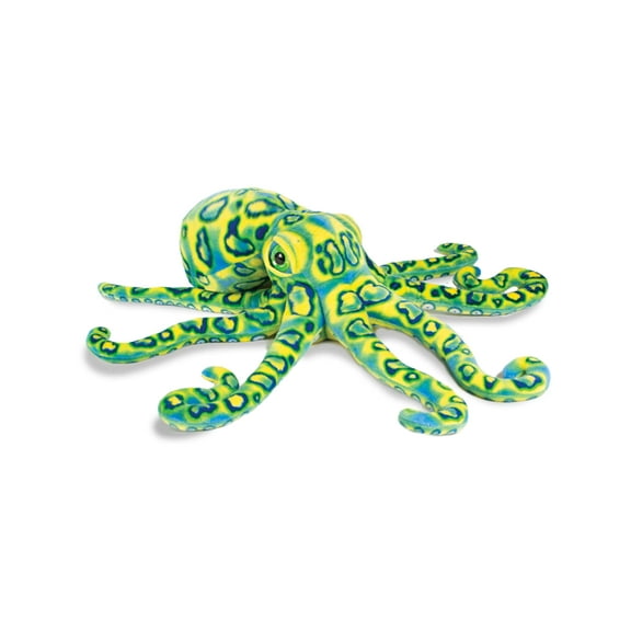 Real Planet 13" Blue Octopus Realistic Stuffed Animal, Marine Sea Life Plush Toy & STEM Learning Gift for Birthday Boys & Girls