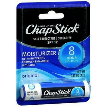 Chapstick Skin Protectant Original Moisturizer Lip Balm, 0.15 Oz, 3 Pack
