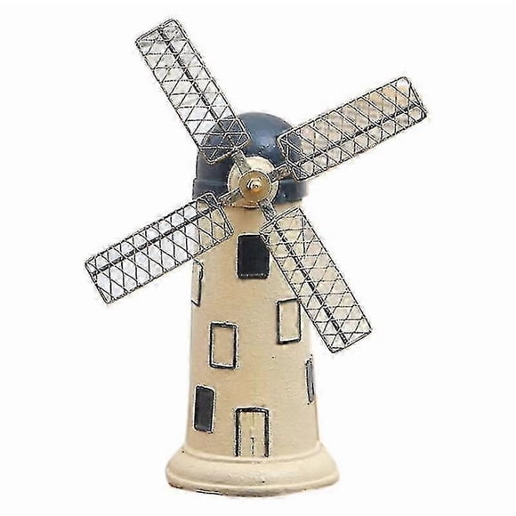Vintage Resin Windmill Accessories Dutch Windmill Home White f26_Särskilda gåvor Great Gift