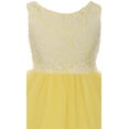 thumbnail image 3 of Baby Girls Sleeveless Lace Tulle Princess Party Birthday Flower Girl Dress Champagne Size S  (K414D), 3 of 4