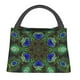 thumbnail image 1 of Fotbe Peacock Feathers Bolsa Térmica Portátil con Estampado, Bolsa de Entrega de Alimentos Aislada, Bolsa Reutilizable de Gran Capacidad para Comidas y Supermercado, 1 of 6