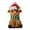 3#Red, variant on Christmas Donkey Resin Statue, 7.87" Light Up Donkey Figurine, Xmas Animal Sculpture, Elf Costume Donkey Ornament, Battery Powered Glowing Tabletop Figure, Cute Christmas Animal Decoration