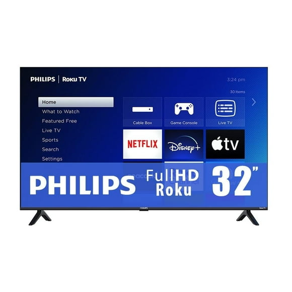 TV Philips 32 Pulgadas HD Roku LED 32PFL6654/F8