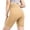 Beige, variant on High Waist Seamless Yoga Shorts For Lifting Workout Running Fitness Tight Gym Shorts