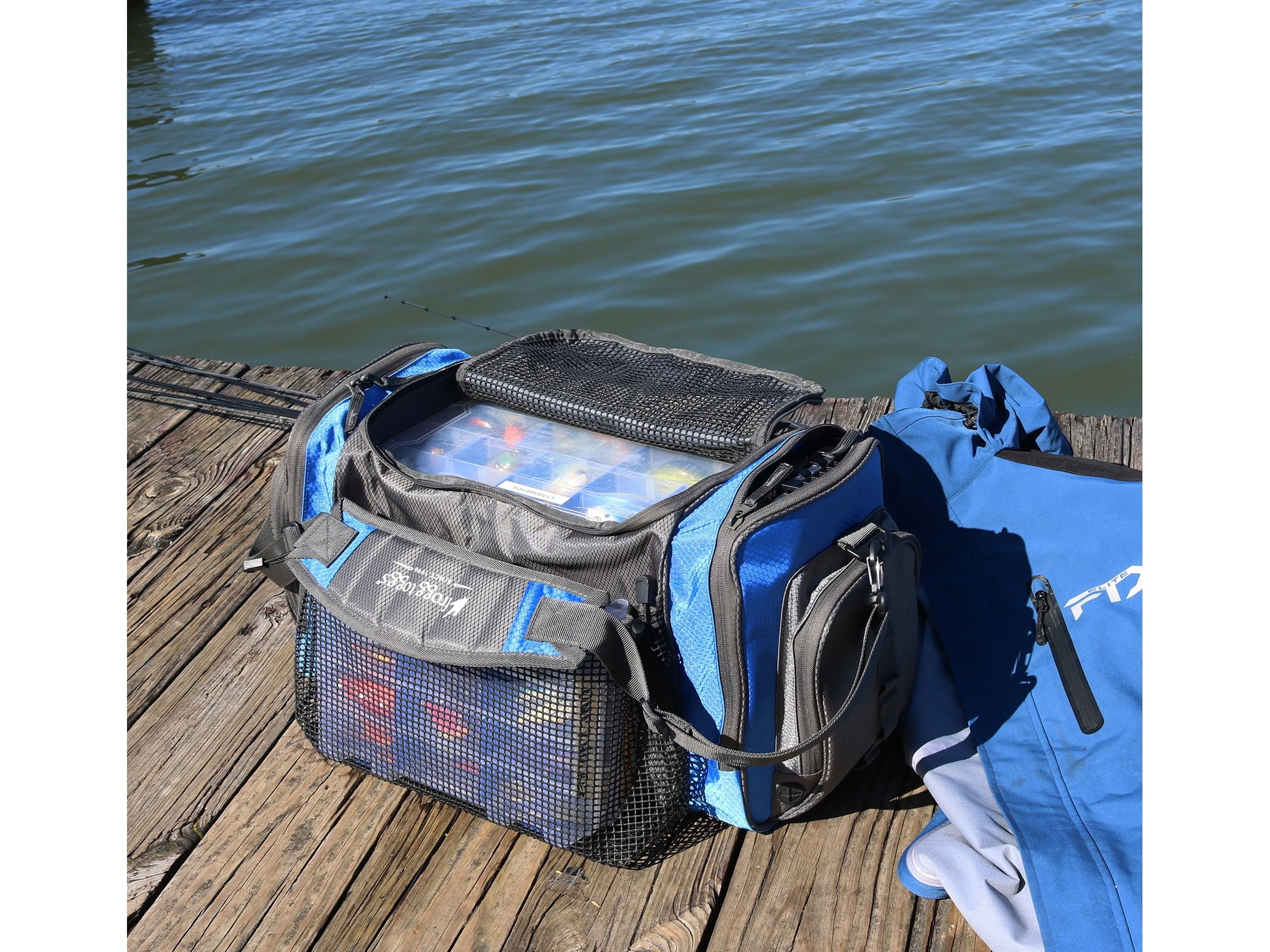 Frogg Toggs Pro Series Fishing Tackle Bag for 3700 Size Tackle Trays with Dual Access Storage, Solid Elements