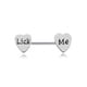 thumbnail image 1 of Jumpingount Anillos para pezones Exquisito accesorio de joyería para mujer Hermosos adornos de Pequeños piercings para el cuerpo con Plata Lèche-moi 20piezas, 1 of 6