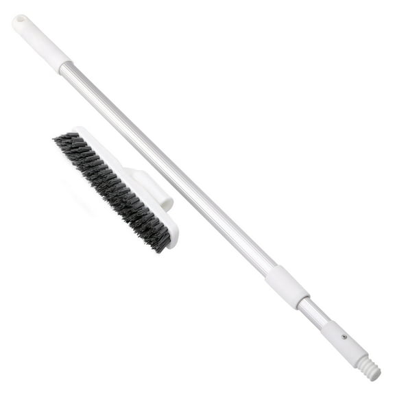 Household Cleaning Brushes Floor Scrub Brush with Long Handle, 2 in 1 Floor Scrub Brush, Grout Cleaner Brush for Floor, Bathroom, Tile, Kitchen