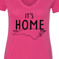 thumbnail image 4 of Inktastic It's Home State of North Carolina Outline Women's V-Neck T-Shirt, 4 of 5