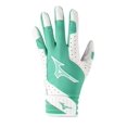 thumbnail image 1 of Mizuno Finch Guante de bateo acolchado de softbol para mujer Blanco-Menta X-Small, 1 of 1