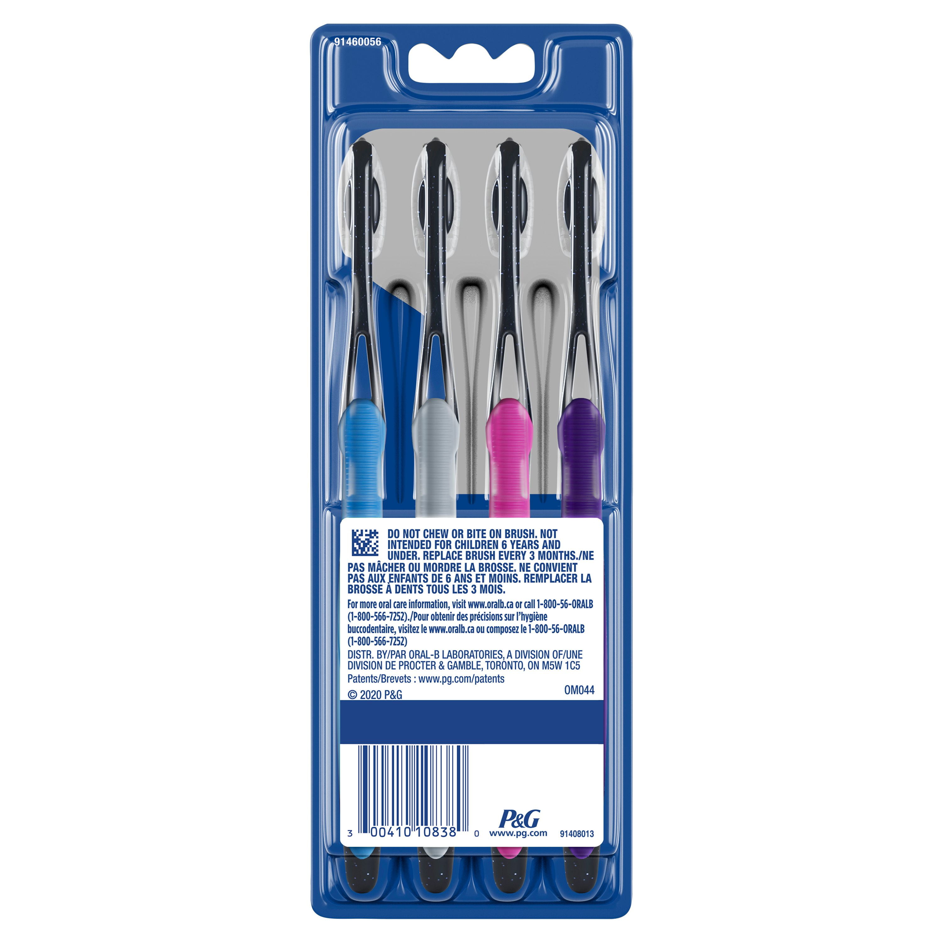 Oral-B Pro-Flex Charcoal Manual Toothbrush, Soft, 4 Count