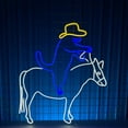 thumbnail image 2 of Handmadetneonsign Cowboy Cat Neon Sign, Western Cat Cowboy Wall Art Decor, Bar Pub Coffee Wall Decor, 2 of 5