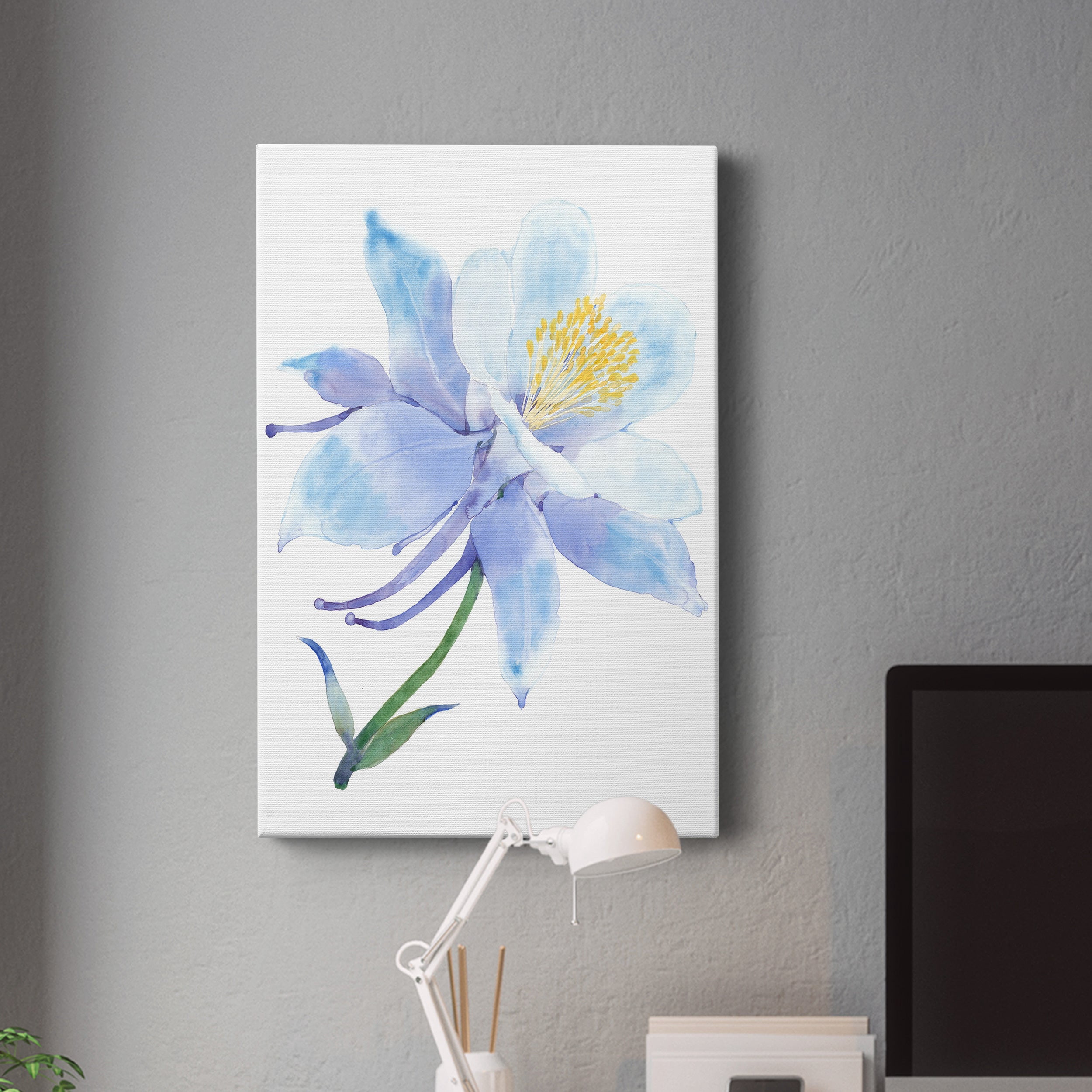 Columbine Bloom I Premium Gallery Wrapped Canvas - Ready to Hang
