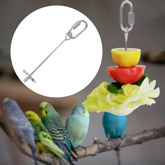 Brocheta de Verduras pa Mascotas, Comedero pa Pájos, Verduras, , Estantes Duraderos pa Comida de Loros, Soporte pa Comida de L Colco Tenedor de fruta de pájaro
