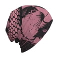 thumbnail image 6 of Xecao Skull and Snake Art Print Beanie Knitted Hat for Men Women, Winter Fashion Knit Cuffed Caps Unisex, 6 of 7