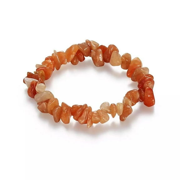 Ful Gemstone Chips Stretch Turquose Jade Quartz Aventurine Bracelet P280
