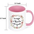 thumbnail image 2 of Gifts for Grandma - Best Grandma Ever Mugs, Abuela Gifts In Spanish, Mothers Day Gifts, Christmas Gifts, Birthday Gifts, Futtumy White Pink 11 fl oz Coffee Mugs Ceramic Mug Tea Cup, 2 of 7
