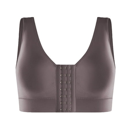 

Lenago Women s Seamed Wirefree Bras Bras Buckle Comfortable Breathable Exhaust Base Non-Steel Ring Non-Magnetic Buckle Underwear Everyday Underwear Bras Size S-5XL on Clearance