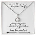 thumbnail image 1 of To My Wife Loving You and Breathing Eternal Hope Necklace Message Card, 1 of 7