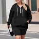 thumbnail image 1 of HongQid Womens Sweatshirts Quarter Half Zip Pullover Oversized Hoodies Fall Fashion Winter Jackets Pullover, 1 of 4
