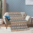 thumbnail image 4 of XMXT Throw Blankets, Vintage Aztec Bohemian Print Bed Blanket for Bedroom Sofa, 50 x 70 inches Multicolor, 4 of 9
