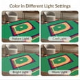 thumbnail image 7 of ODIKA 2'x3' Washable Throw Rug Diamond Sport Design With Bold Pennant Border Accents Baseball Field Refined for Hallway, Study Room, Non-Slip Low Profile, Flatwoven, 7 of 7