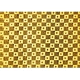 thumbnail image 1 of Ahgly Company Machine Washable Indoor Rectangle Checkered Yellow Modern Area Rugs, 2' x 4', 1 of 4