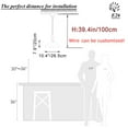 thumbnail image 4 of FSLiving J Type Track Light Pendants Exterior Yellow, Interior White Macaron Shade Modern Wooden Socket Remote Control, Dimmable Warmth Bulbs Track Mount Decorate for Kitchen Island Customizable, 4 of 9