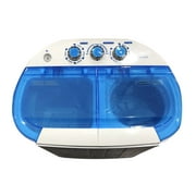 Intexca Portable Compact Twin Tub Capacité Machine à laver et laveuse Spin Dryer-Blue Color