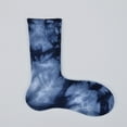 thumbnail image 2 of Yuanlong Socks Spring Winter Women And Men Tie Dye Knitted Middle Tube Socks For Everyday Wear Breathable Cozy Crew Socks13, 2 of 3