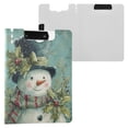 thumbnail image 2 of Wobogo Vintage Snowman A4 Foldable Clipboard with Horizontal and Vertical Double Metal Clips 360 Degree Foldable Binder Clipboards with Pen Holder, 2 of 9