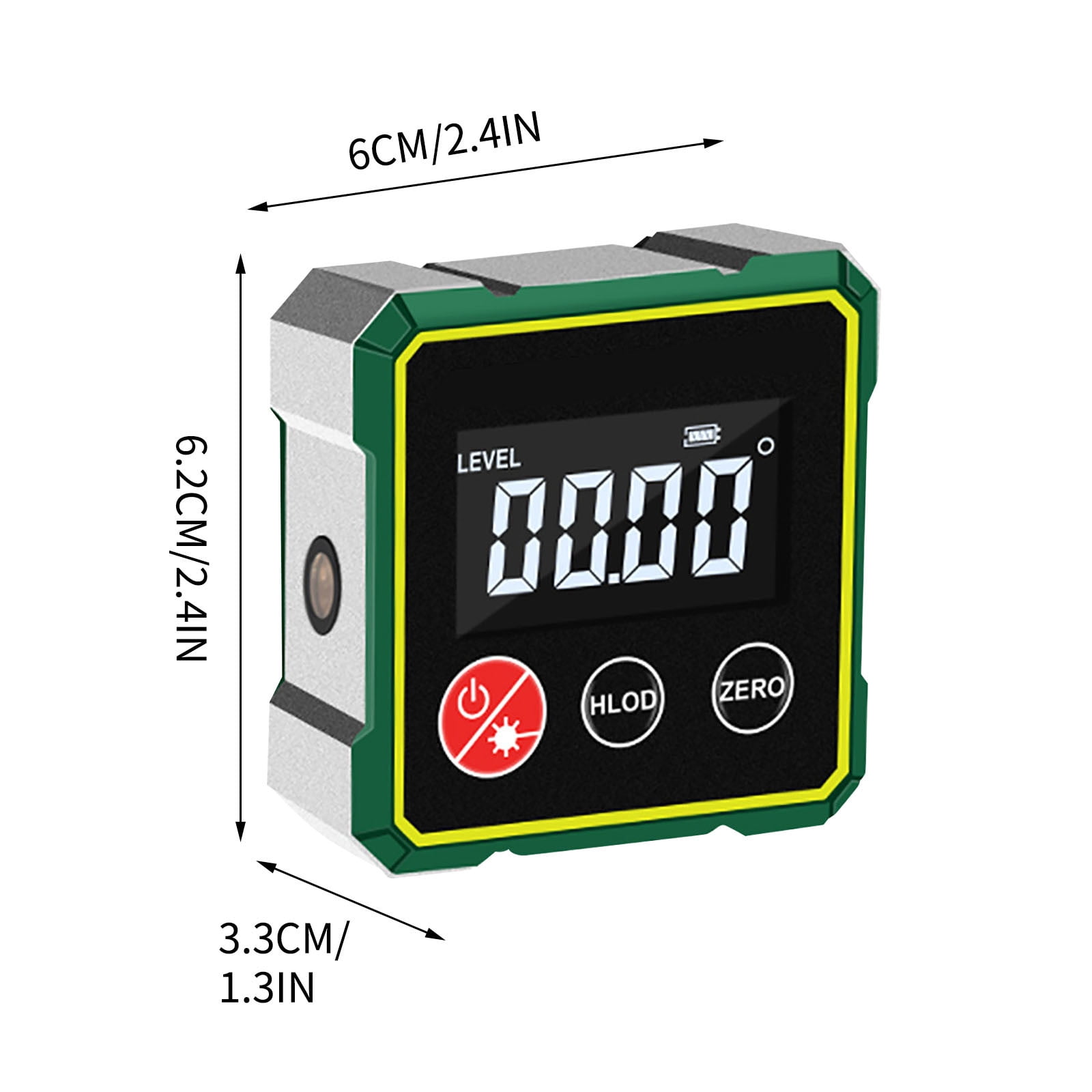 RAPOBRIX Digital Angle Gauge Magnetic LCD Digital Level Tool,Protractor Inclinometer Level Box,Backlit,Portable Angle Measurement Tool,Battery Operated Angle Finder 1PCS